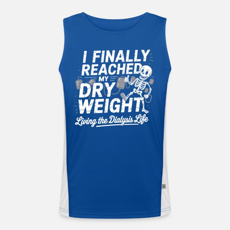 Endlich Trockengewicht Erreicht Funktionelles Kontrast-Tank Top für Männer 