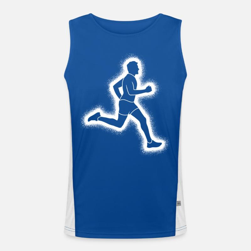 Course à pied, jogging, coureurs masculins garçons Débardeur respirant contrasté Homme 