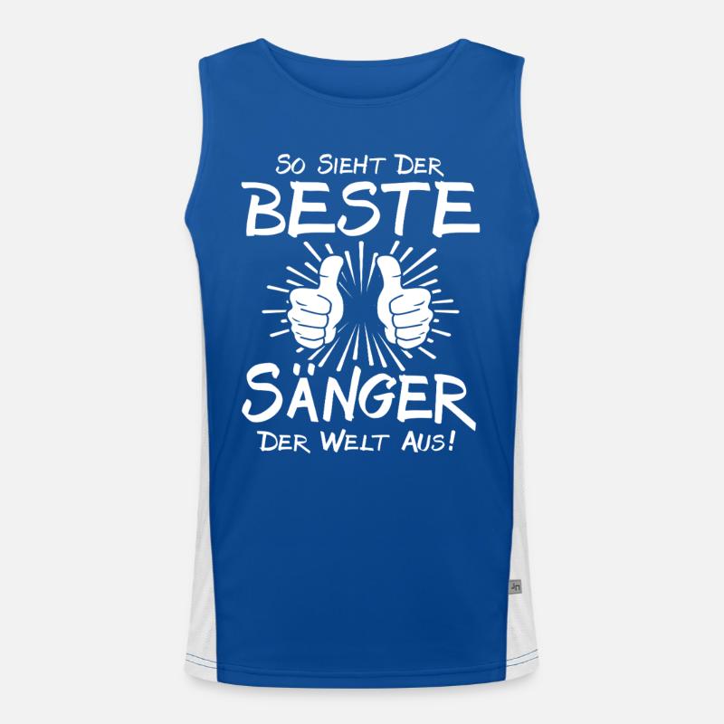 Bester Sänger Funktionelles Kontrast-Tank Top für Männer 