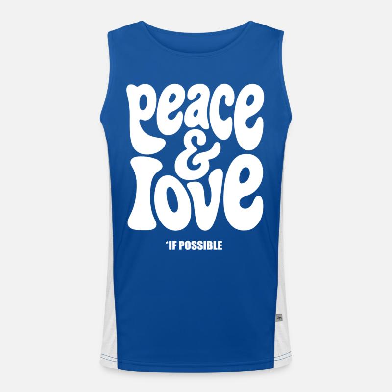 PEACE LOVE #2 - let's talk  Débardeur respirant contrasté Homme 