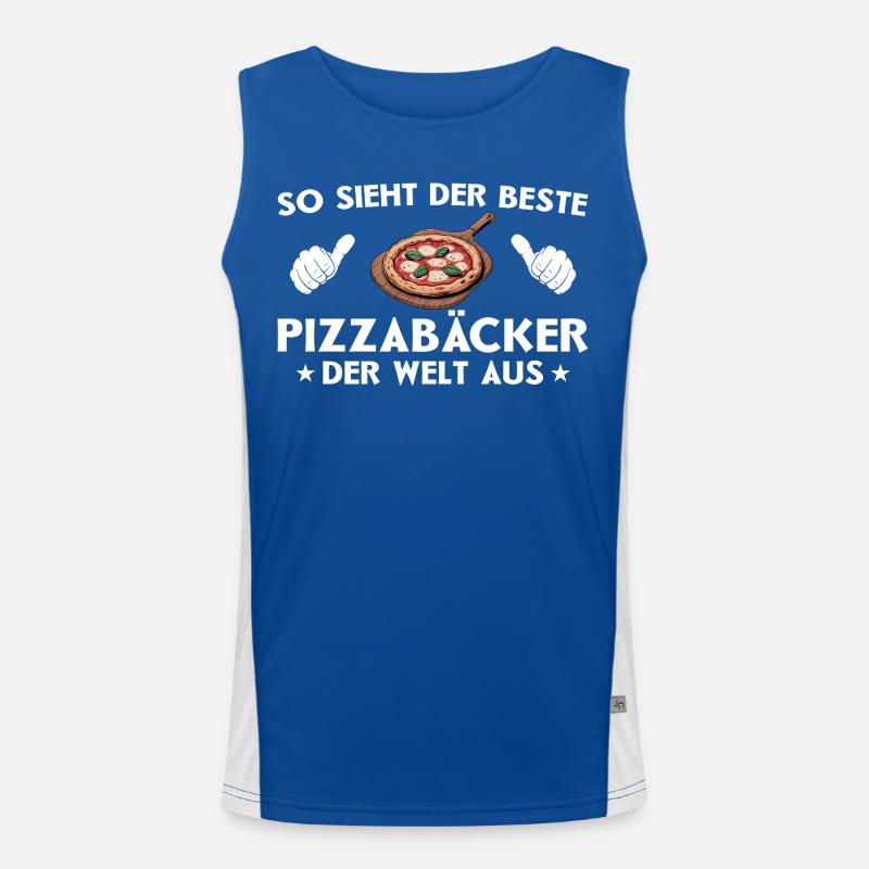 Meilleure pizza pizza idée cadeau Débardeur respirant contrasté Homme 