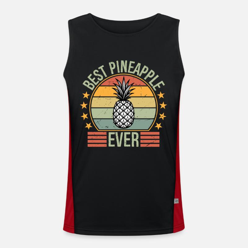 Best Pineapple Ever Funktionelles Kontrast-Tank Top für Männer 