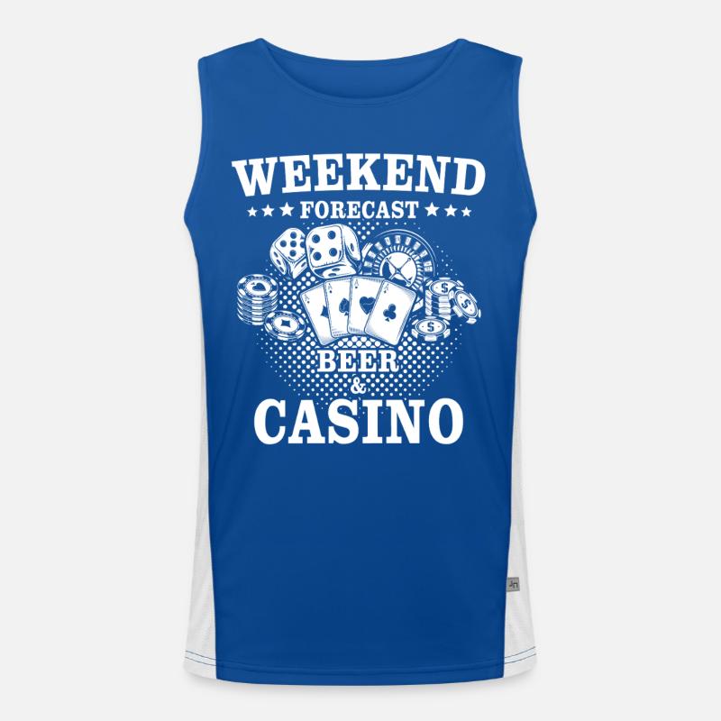 Casino Players Men's Functional Contrast Tank Top 