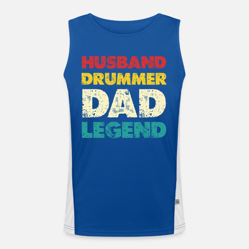 Husband Dad Legend Tea Men's Functional Contrast Tank Top 