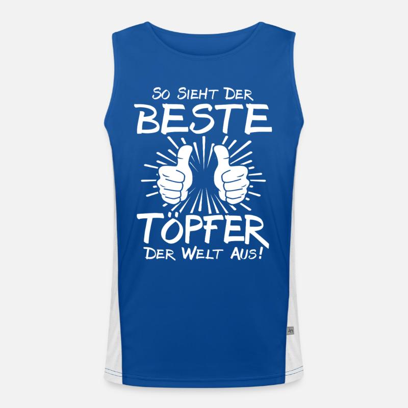 Bester Töpfer Men's Functional Contrast Tank Top 
