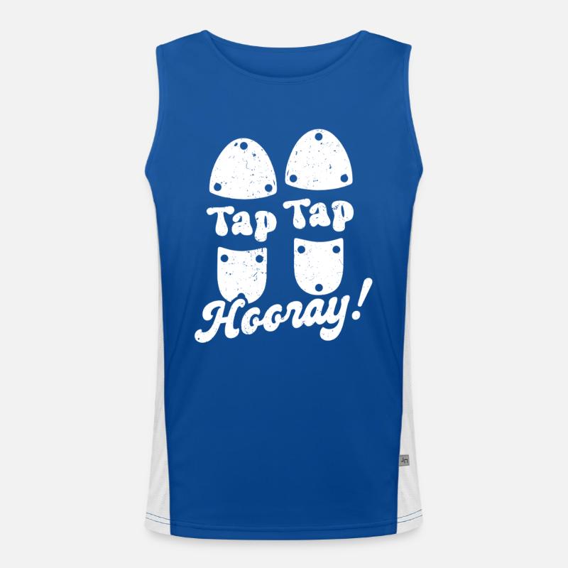 Stepptanz Stepptänzer Funktionelles Kontrast-Tank Top für Männer 