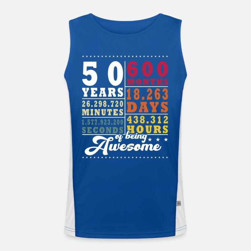 50e anniversaire Quarante-cinquième anniversaire Débardeur respirant contrasté Homme 