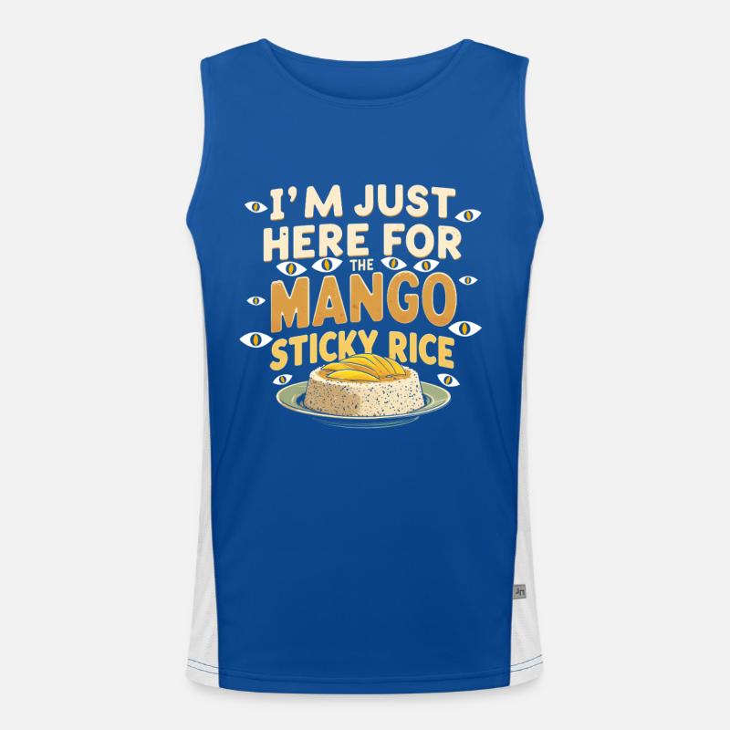 Mango Sticky Reis Funktionelles Kontrast-Tank Top für Männer 