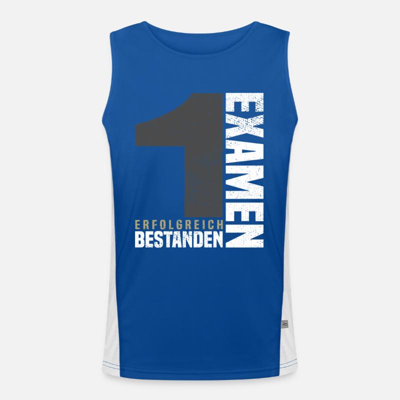 Congratulations 1st exam Men's Functional Contrast Tank Top 