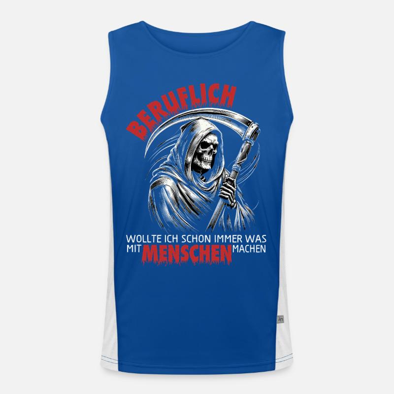 Professionally, I've always wanted something to do with people Men's Functional Contrast Tank Top 