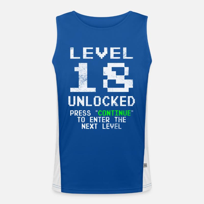 Level 18 Unlocked Men's Functional Contrast Tank Top 