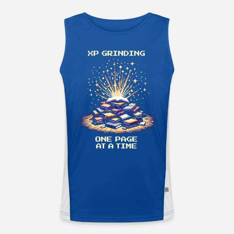 Grinding XP | Page by page reading motivation Men's Functional Contrast Tank Top 