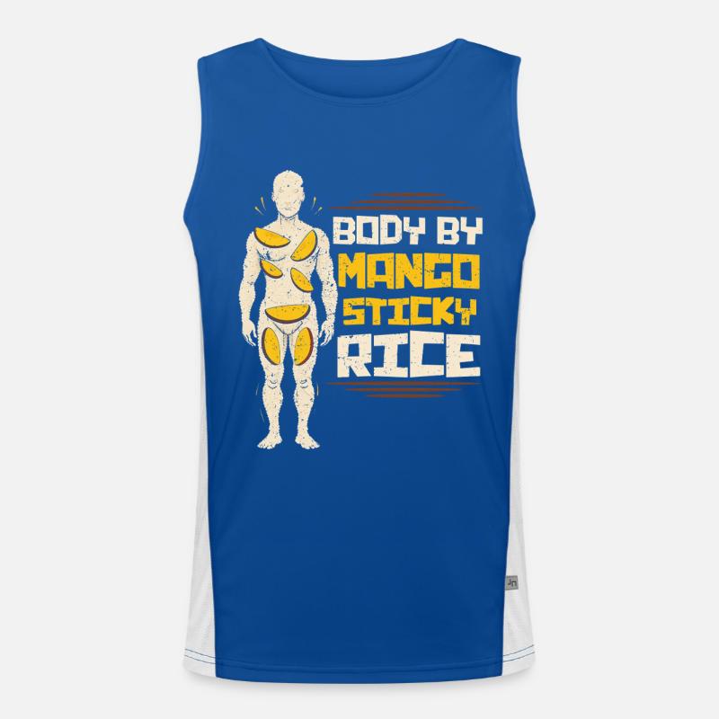 Mango Sticky Reis Funktionelles Kontrast-Tank Top für Männer 