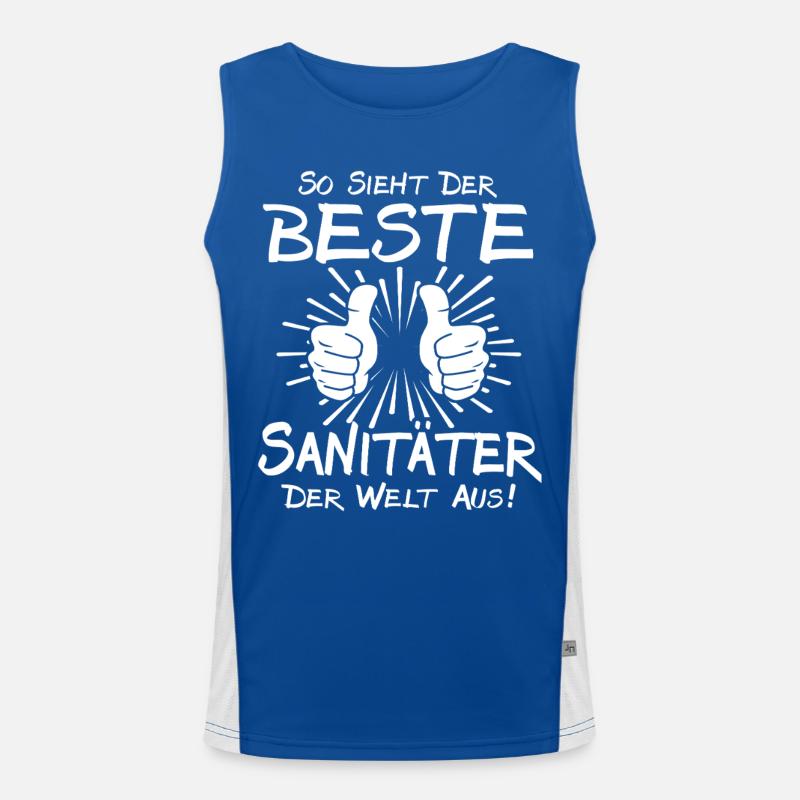 Bester Sanitäter Funktionelles Kontrast-Tank Top für Männer 