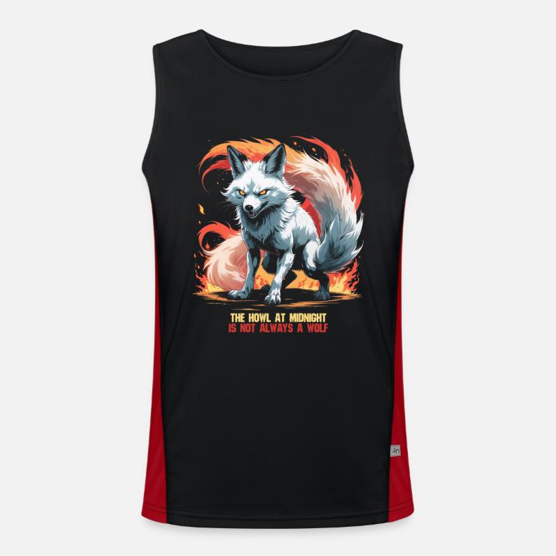 Kitsune Mythological Creatures Men's Functional Contrast Tank Top 