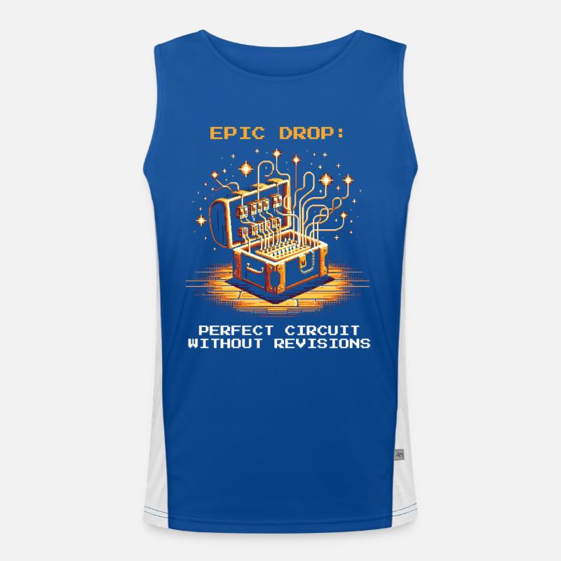 Schéma de câblage parfait | Professionnel du câblage Débardeur respirant contrasté Homme 