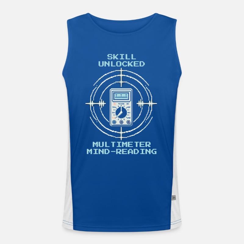 Multimeter-Mindreading | Messen Elektriker Funktionelles Kontrast-Tank Top für Männer 