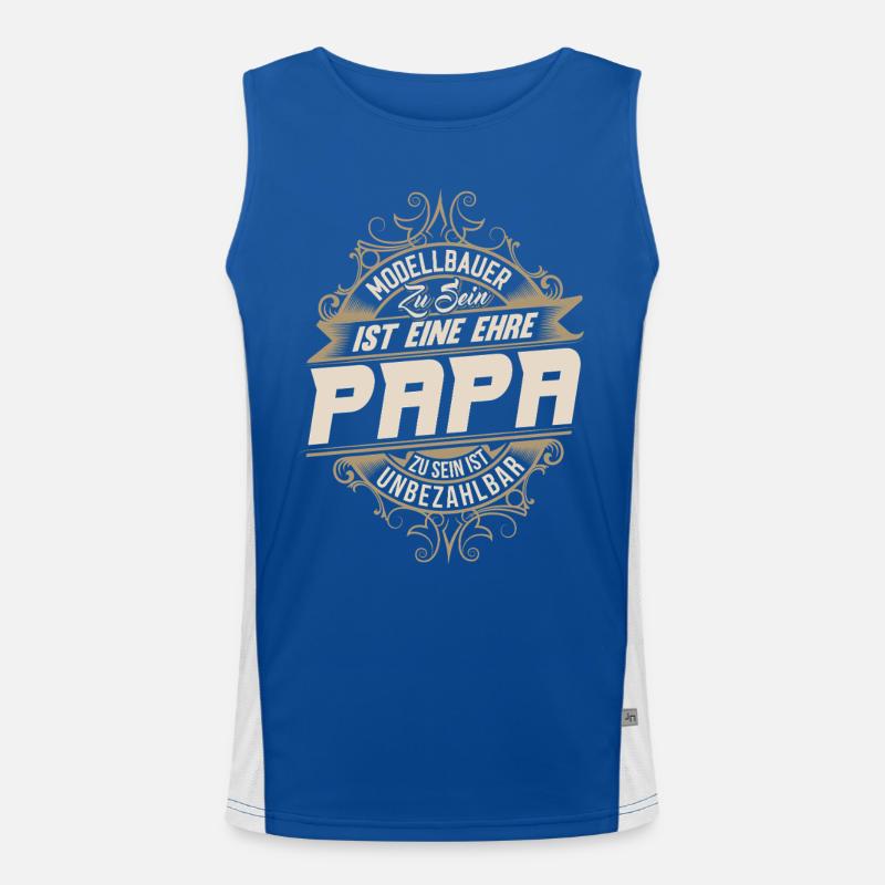 Model Maker Dad Men's Functional Contrast Tank Top 