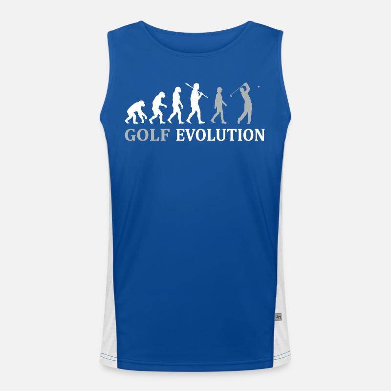 Golf Evolution – Das perfekte Golfer Geschenk Funktionelles Kontrast-Tank Top für Männer 