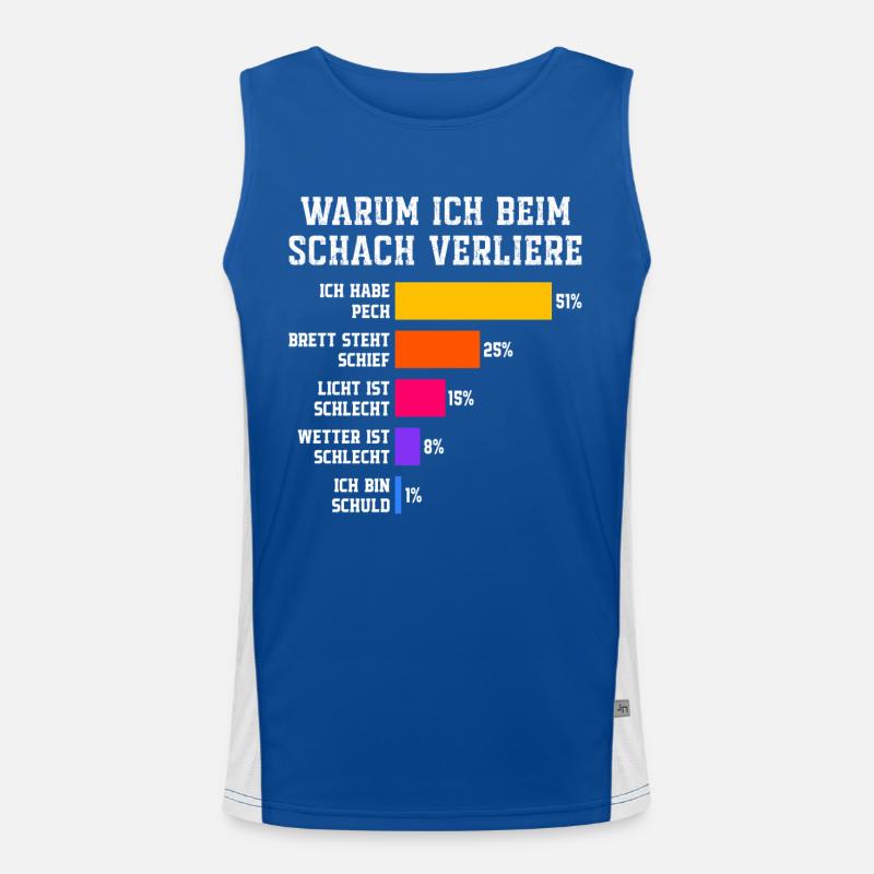 Warum ich beim Squash verliere Squash Funktionelles Kontrast-Tank Top für Männer 