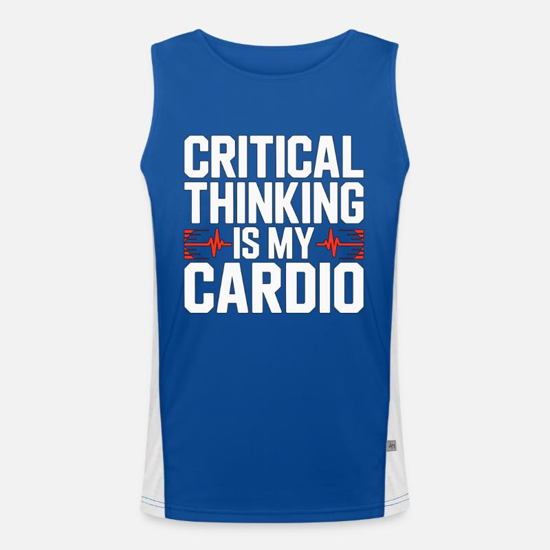 ICU Nurse Critical Thinking Is My Rapid Response Funktionelles Kontrast-Tank Top für Männer 