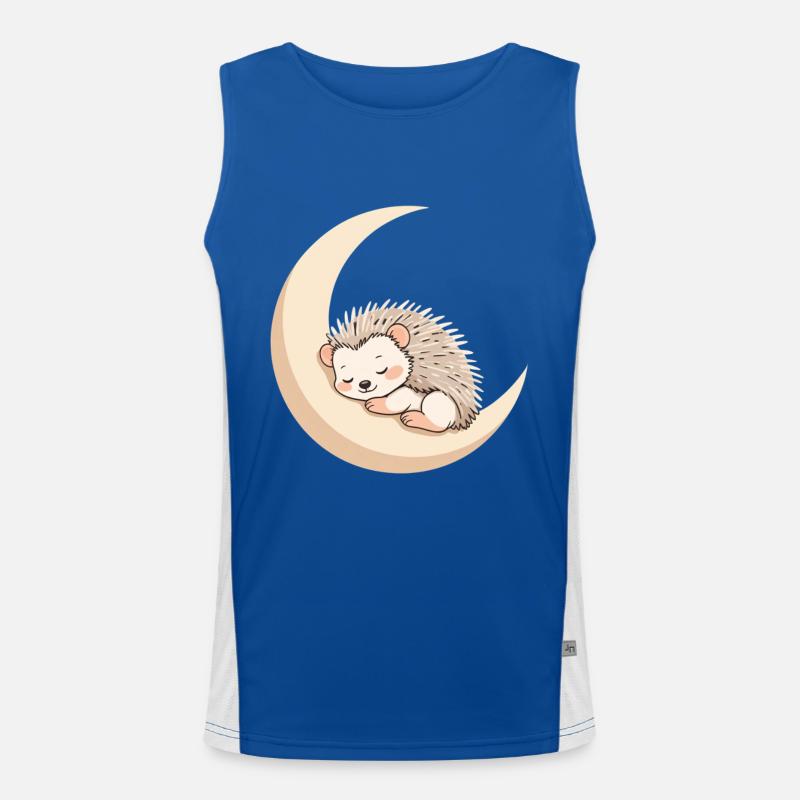 Hérisson du sommeil lunaire Débardeur respirant contrasté Homme 