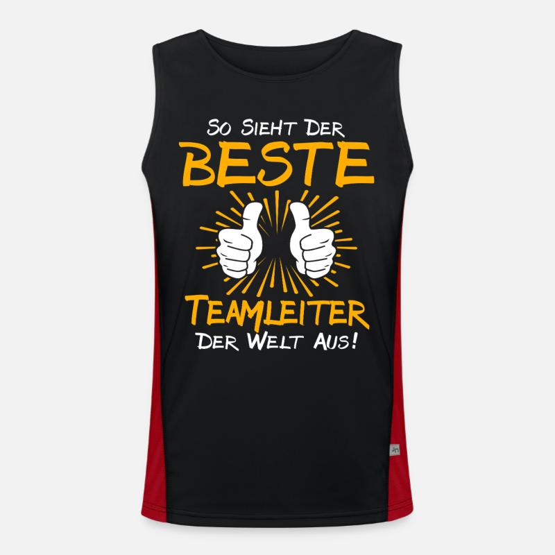 Teamleiter Geschenkidee Funktionelles Kontrast-Tank Top für Männer 