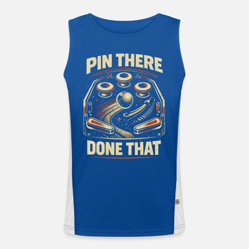 Pinball Flipperspieler Pin There Done That Funktionelles Kontrast-Tank Top für Männer 