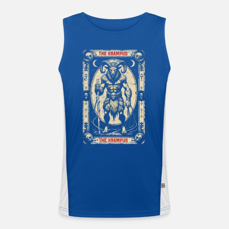 The Krampus Mythological Creatures Men's Functional Contrast Tank Top 