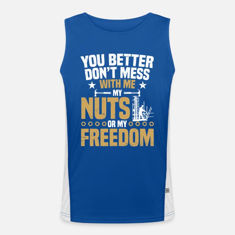  Scaffold Builder Trade Worker Installer Men's Functional Contrast Tank Top 