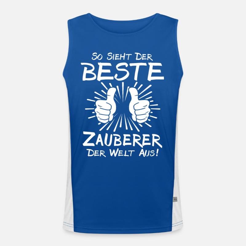 Bester Zauberer Funktionelles Kontrast-Tank Top für Männer 