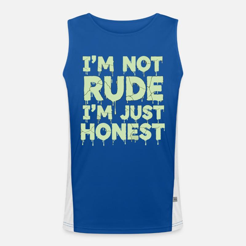 Je ne suis pas impoli, je suis juste honnête Débardeur respirant contrasté Homme 