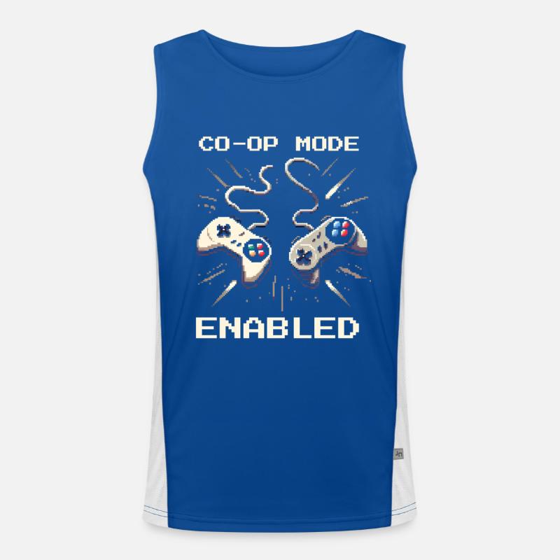 Co-Op Mode Active | Teamwork Social Work Men's Functional Contrast Tank Top 