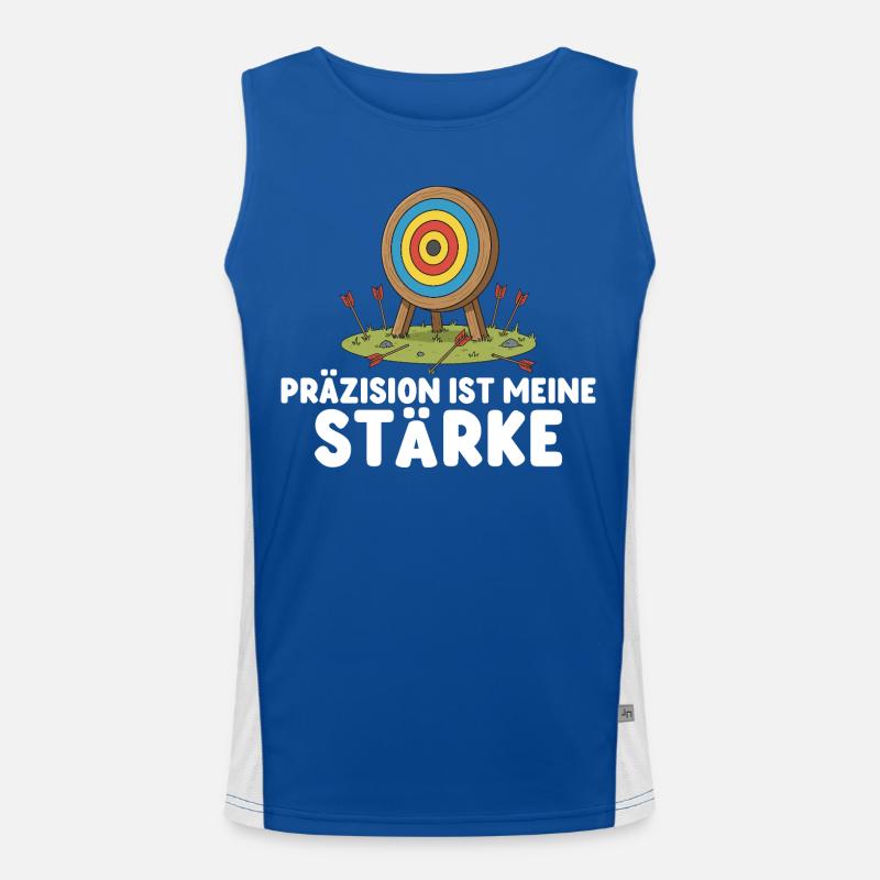 La précision est ma force - Tir à l’arc Débardeur respirant contrasté Homme 
