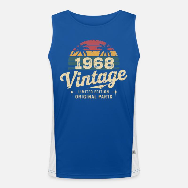 Großartig seit 1968 1968 Geburtstagsgeschenk Funktionelles Kontrast-Tank Top für Männer 