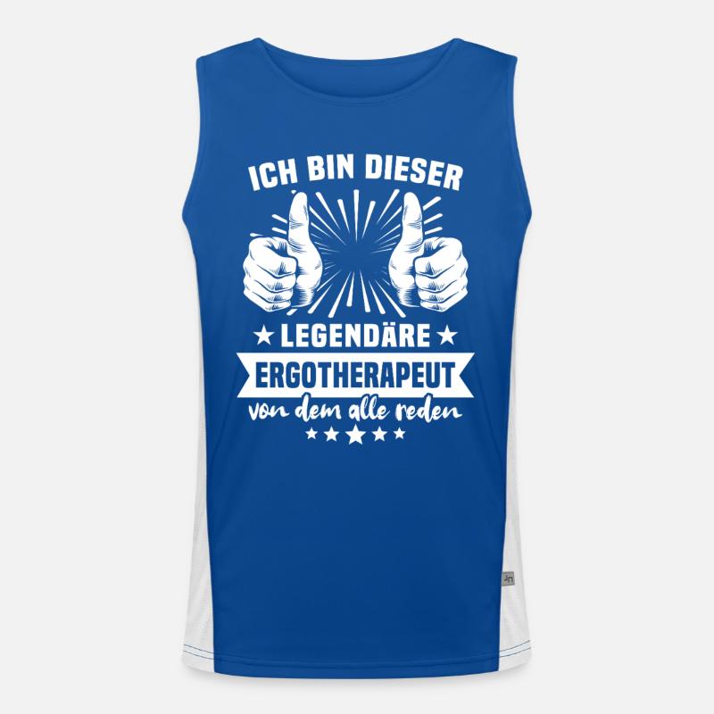 Ergotherapeut Legende Funktionelles Kontrast-Tank Top für Männer 