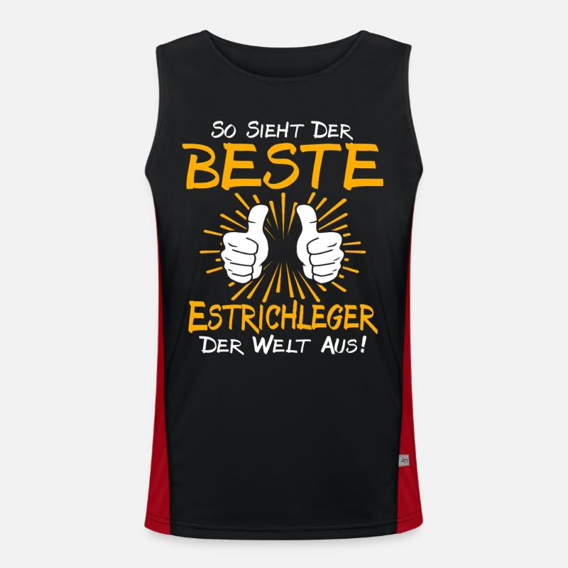 Estrichleger Geschenkidee Funktionelles Kontrast-Tank Top für Männer 