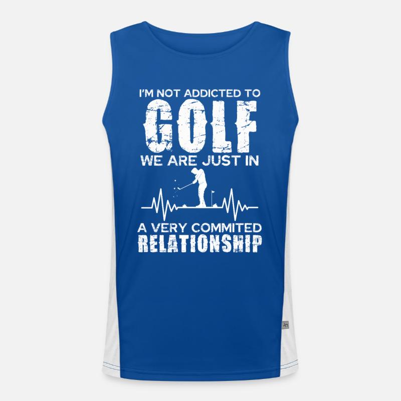 Relation golfeuse : passion engagée Débardeur respirant contrasté Homme 