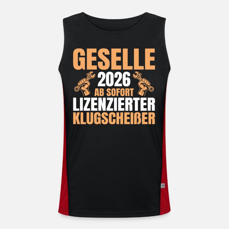 Formation complétée pour technicien mécatronique automobile 2026 Débardeur respirant contrasté Homme 