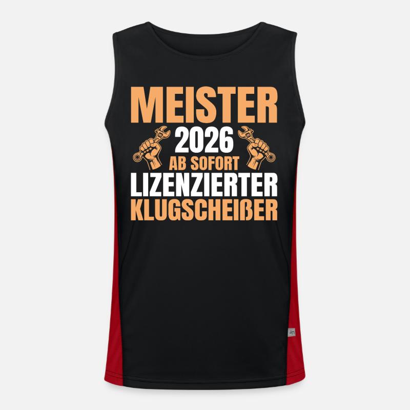 Vehicle Mechatronics Technician Master 2026 Men's Functional Contrast Tank Top 