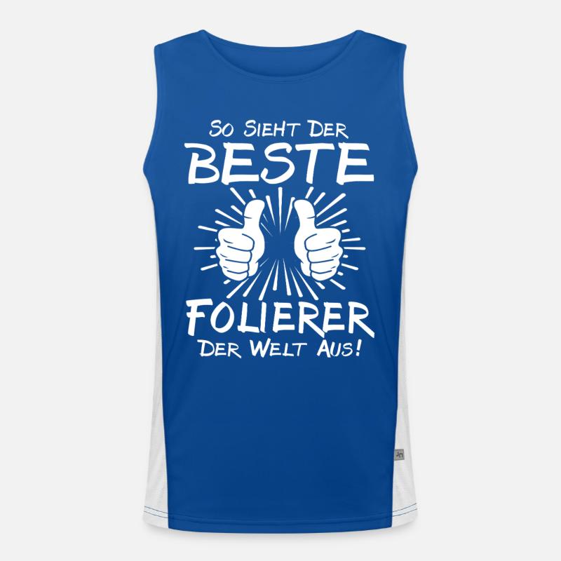 Best Wrapper Men's Functional Contrast Tank Top 