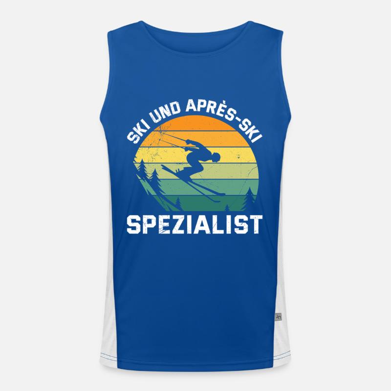 Skiing SKI APRÈS-SKI SPECIALIST FUNNY Men's Functional Contrast Tank Top 