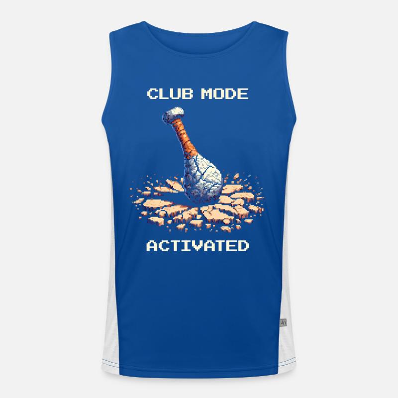 Mace Mode Enabled | Stone Age caveman Men's Functional Contrast Tank Top 