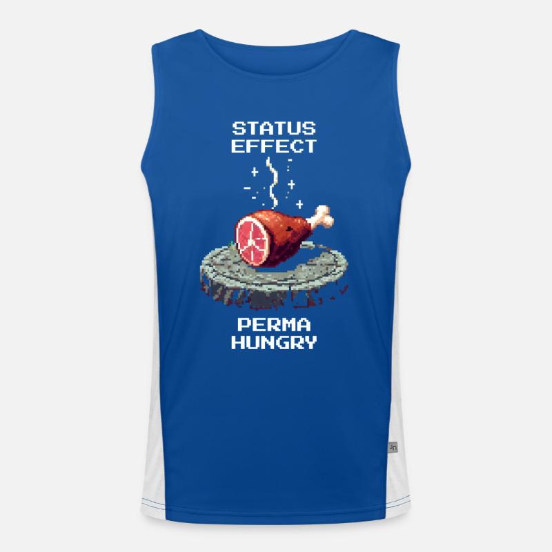 Permanently hungry | Hunter, Collector, Humor Men's Functional Contrast Tank Top 