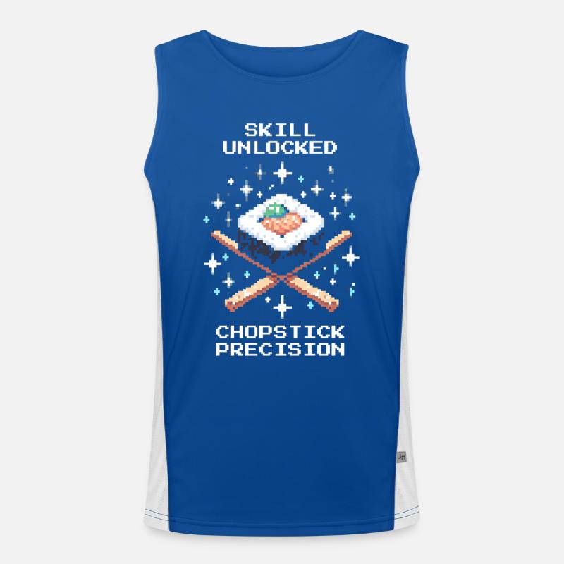 Skill freigeschaltet | Stäbchen Präzision Funktionelles Kontrast-Tank Top für Männer 