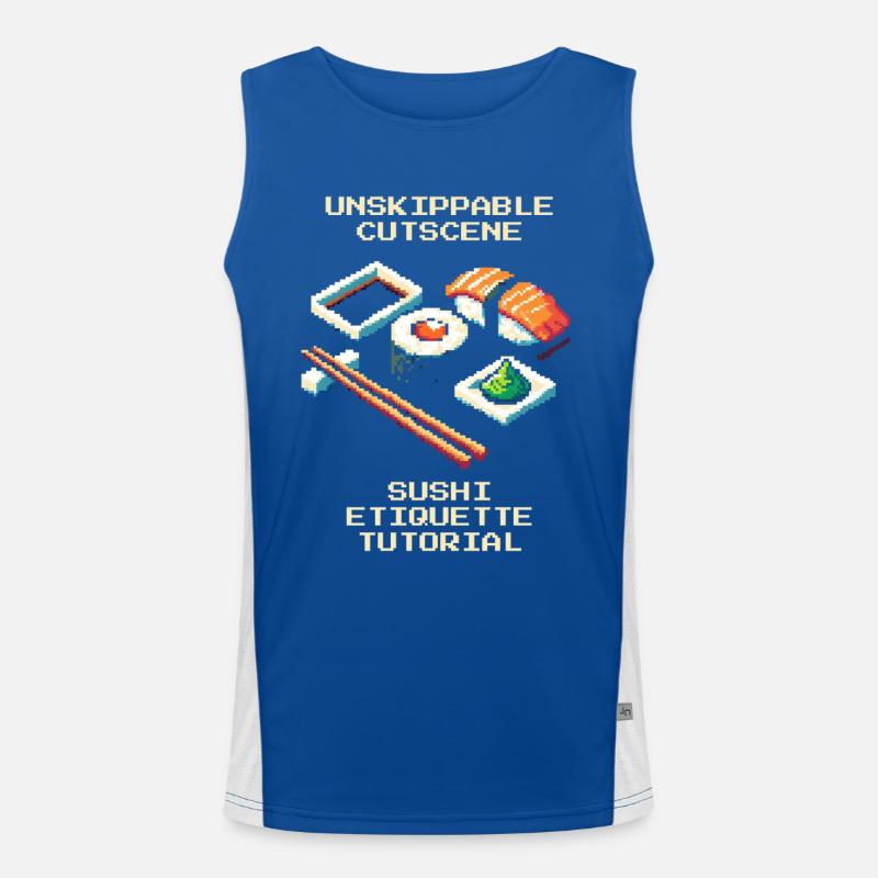 Unskipbare Cutscene | Sushi-Knigge Tutorial Funktionelles Kontrast-Tank Top für Männer 