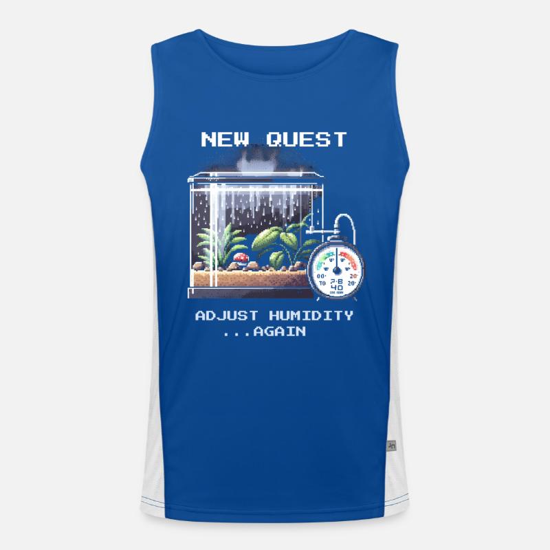Neue Quest: Luftfeuchte regeln | Terrarium Funktionelles Kontrast-Tank Top für Männer 
