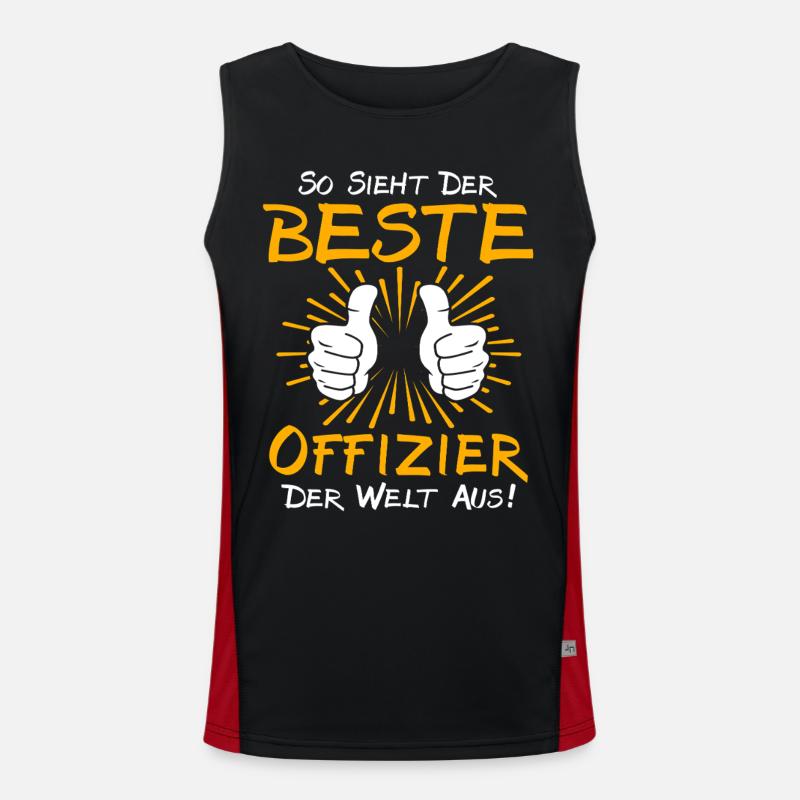 Officer Gift Idea Men's Functional Contrast Tank Top 