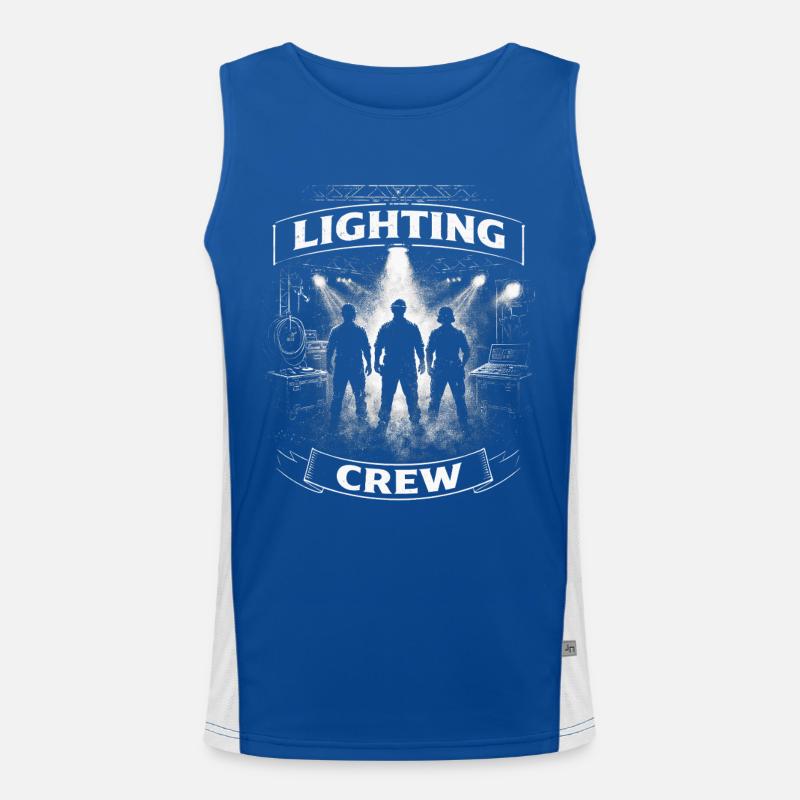 Lichttechniker Beleuchtungstechniker Lighting Crew Funktionelles Kontrast-Tank Top für Männer 