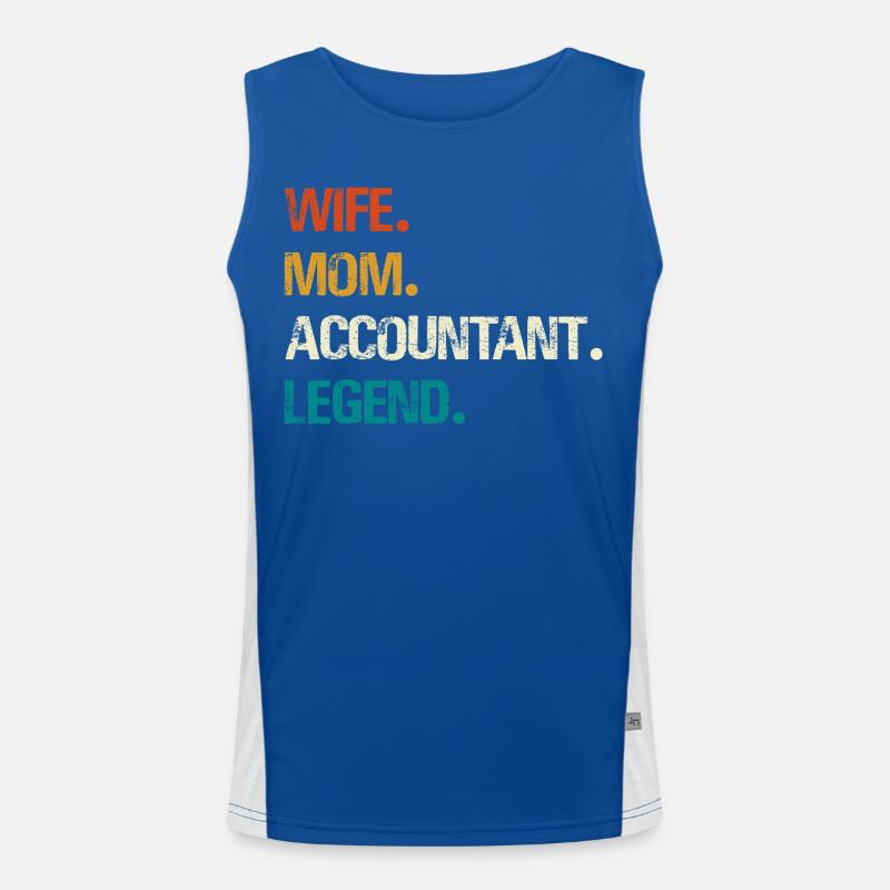 Épouse Mère Comptable Légende Débardeur respirant contrasté Homme 